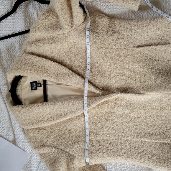Eileen Fisher Cream Teddy Jacket - Picture 8 of 8